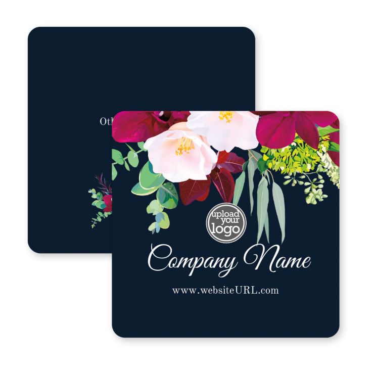 Fancy Fall Coaster 3-1/2" Round Corner Square