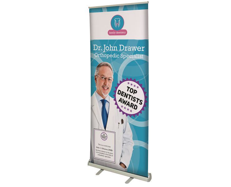 33.5" Value Retractor Kit (No-Curl Hybrid Media) - Silver