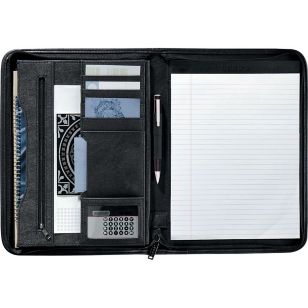 DuraHyde Zippered Padfolio - Black