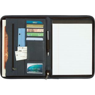 DuraHyde Zippered Padfolio - Blue