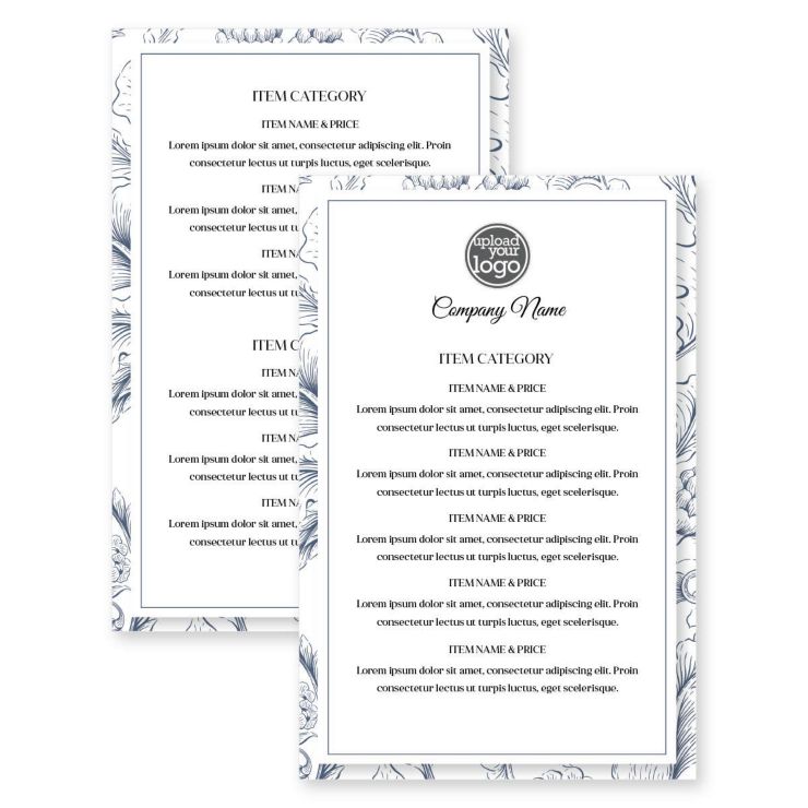 Elegant Endive 5-1/2"x8-1/2" Rectangle Vertical - Venice Blue