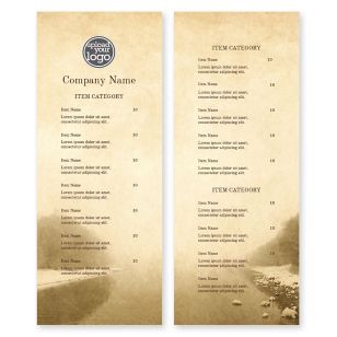 Woodland Mill Menu 4-1/4"x11" Rectangle Vertical - Grandis Orange