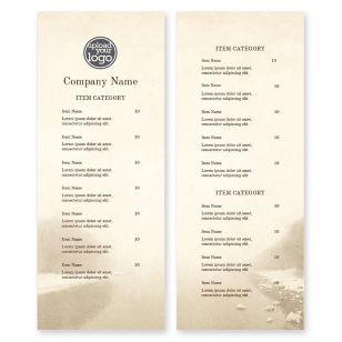 Woodland Mill Menu 4-1/4"x11" Rectangle Vertical - Wheat