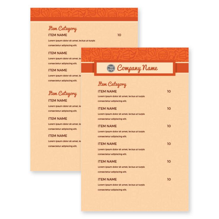 Diner Dance 5-1/2"x8-1/2" Rectangle Vertical - Citrus Orange