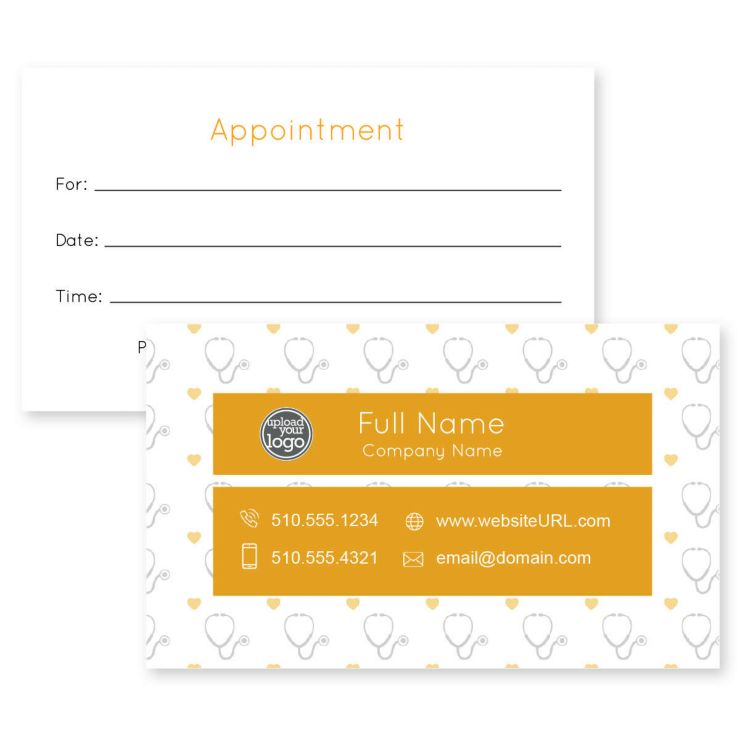 Healthy Hearts Business Card 2x3-1/2 Rectangle Horizontal