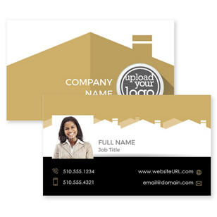Iconic Homes Business Card 2x3-1/2 Rectangle Horizontal - Ginger