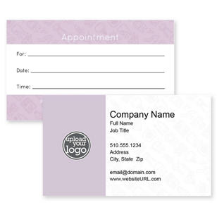 ToothCare Business Card 2x3-1/2 Rectangle Horizontal - Periwinkle Gray