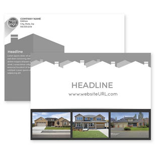 Iconic Homes Postcard 5x7 Rectangle Horizontal - Dusty Gray