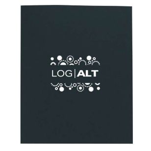 Linen Paper Folder - Black