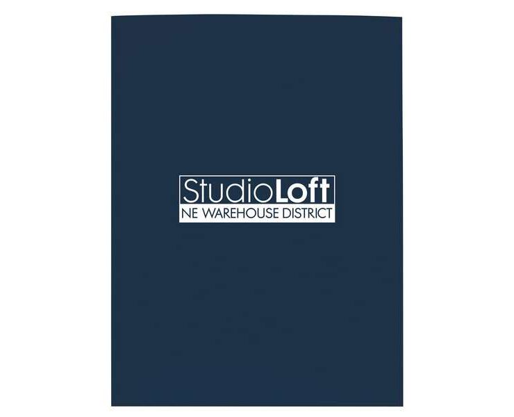 Gloss Paper Folder - Blue, Dark