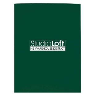 Gloss Paper Folder - Green, Hunter