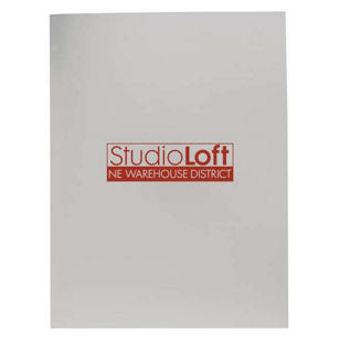 Gloss Paper Folder - Silver