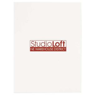 Gloss Paper Folder - White