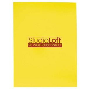 Gloss Paper Folder - Yellow