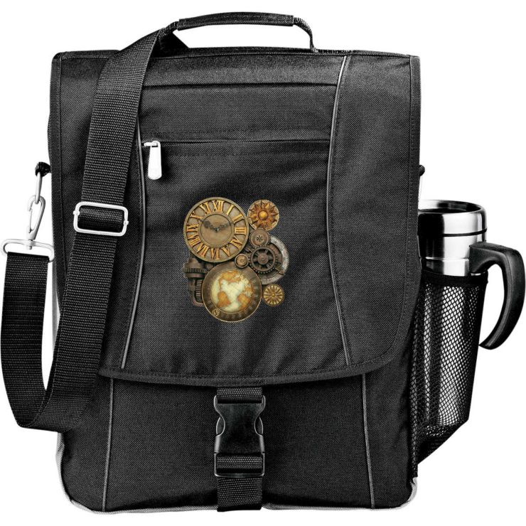 Verona Vertical 15" Computer Briefcase - Black