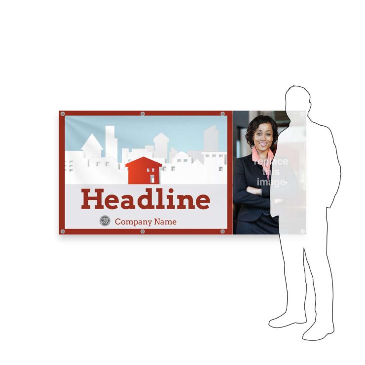 Home Shopping Vinyl Banner 3'x6' Rectangle Horizontal