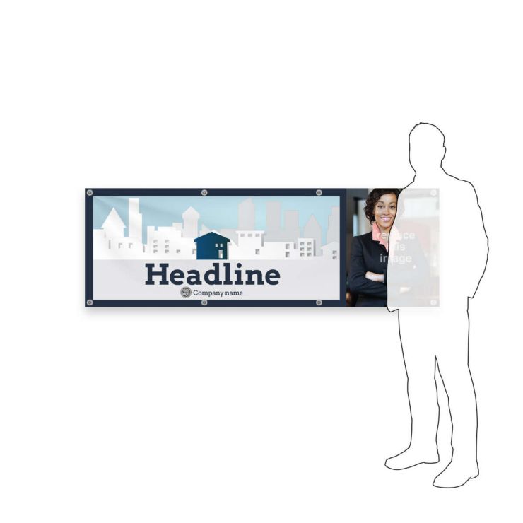 Home Shopping Vinyl Banner 2'x6' Rectangle Horizontal