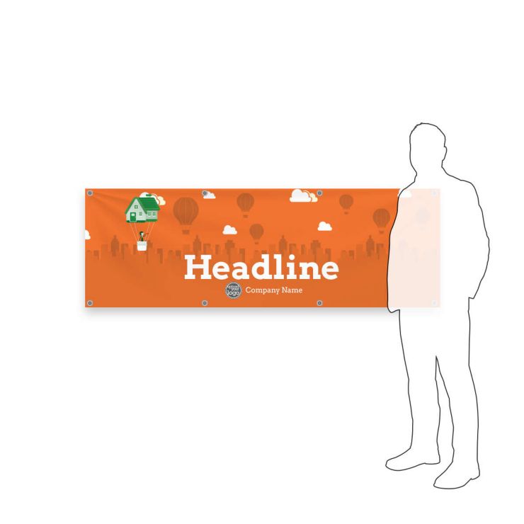 New Home Adventure Vinyl Banner 2'x6' Rectangle Horizontal