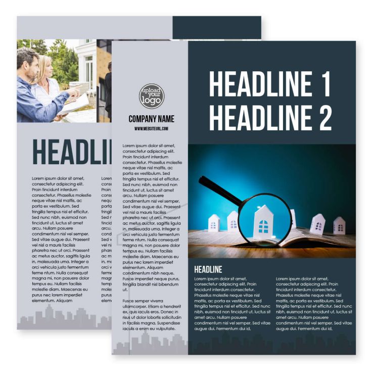 Quest For Home Premium Flyer 8-1/2"x11" Vertical - Midnight Blue