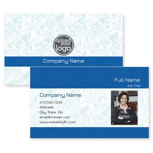 Big City Dreams Business Card 2x3-1/2 Rectangle Horizontal - Venice Blue