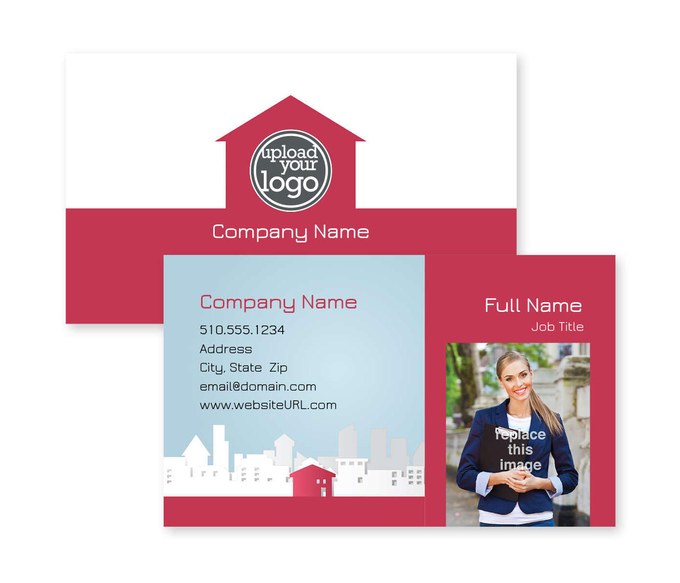 Full House Business Card 2x3-1/2 Rectangle Horizontal