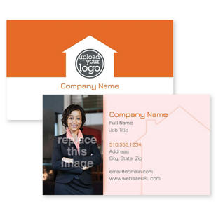 Welcome Home Business Card 2x3-1/2 Rectangle Horizontal - Orange