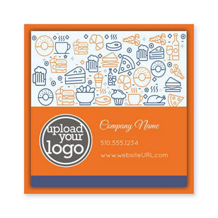Victorian Kitchen Sticker 3x3 Square - Orange