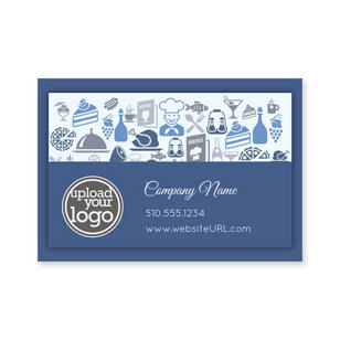Victorian Kitchen Sticker 2x3 Rectangle Horizontal - Venice Blue