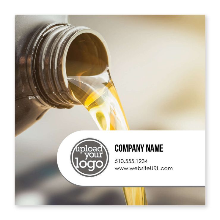 Auto Repair Sticker 4x4 Square - Grandis Orange