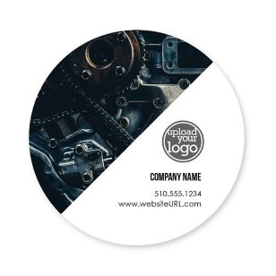 Auto Repair Sticker 3x3 Circle - Blue Stratos