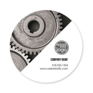 Auto Repair Sticker 3x3 Circle - Charcoal