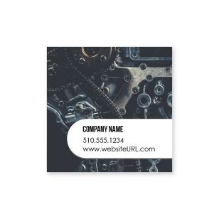 Auto Repair Sticker 2x2 Square - Blue Stratos