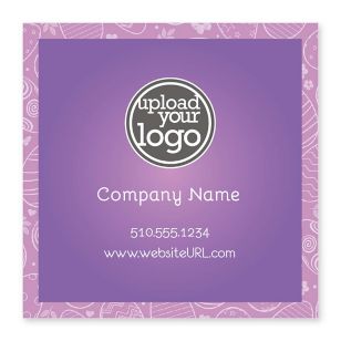 Easter Eggs Sticker 4x4 Square - Eggplant