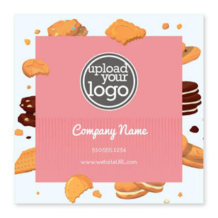 Cookies Sticker 4x4 Square - Apricot