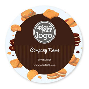Cookies Sticker 4x4 Circle - Heath Red
