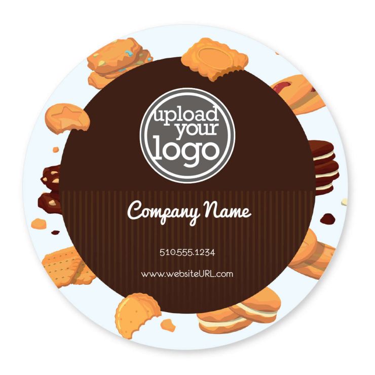 Cookies Sticker 4x4 Circle - Heath Red