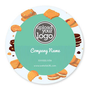 Cookies Sticker 4x4 Circle - De York Green
