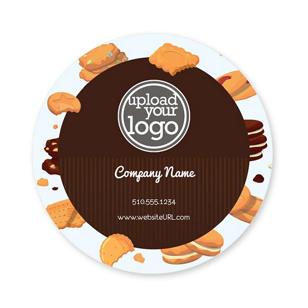 Cookies Sticker 3x3 Circle - Heath Red