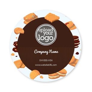 Cookies Sticker 3x3 Circle - Heath Red