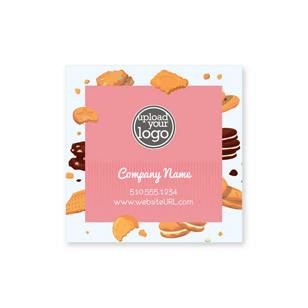 Cookies Sticker 2x2 Square - Apricot