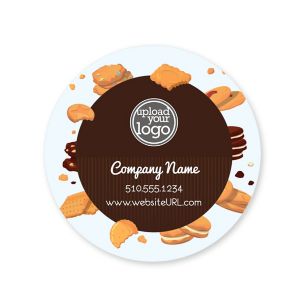 Cookies Sticker 2x2 Circle - Heath Red