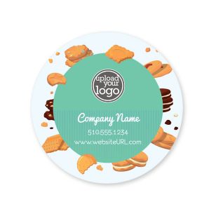 Cookies Sticker 2x2 Circle - De York Green