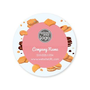 Cookies Sticker 2x2 Circle - Apricot