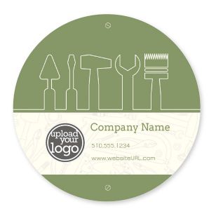 Remodelling Sticker 4x4 Circle - Moss Green