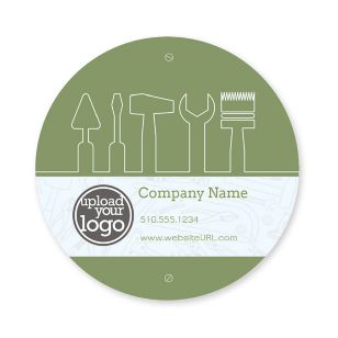 Remodelling Sticker 3x3 Circle - Moss Green