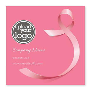 Breast Cancer Sticker 4x4 Square - Burnt Sienna