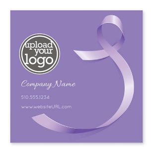 Breast Cancer Sticker 4x4 Square - Eggplant