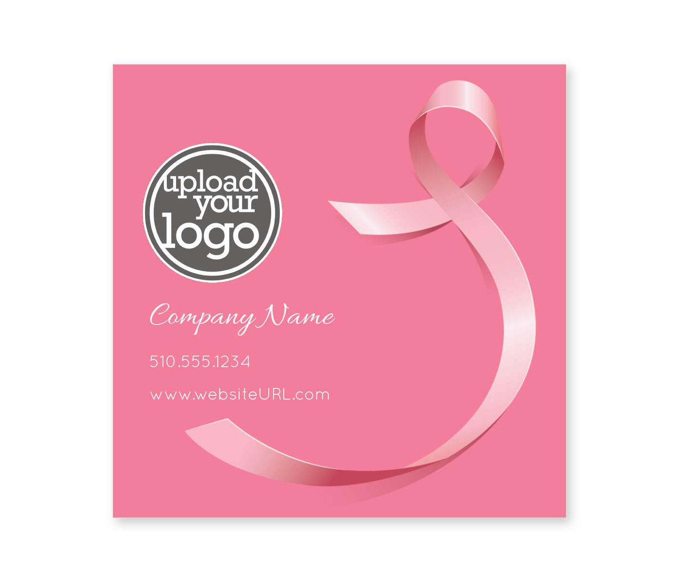 Breast Cancer Sticker 3x3 Square