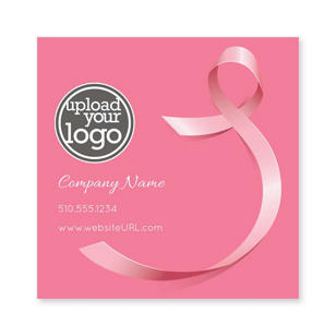 Breast Cancer Sticker 3x3 Square - Burnt Sienna