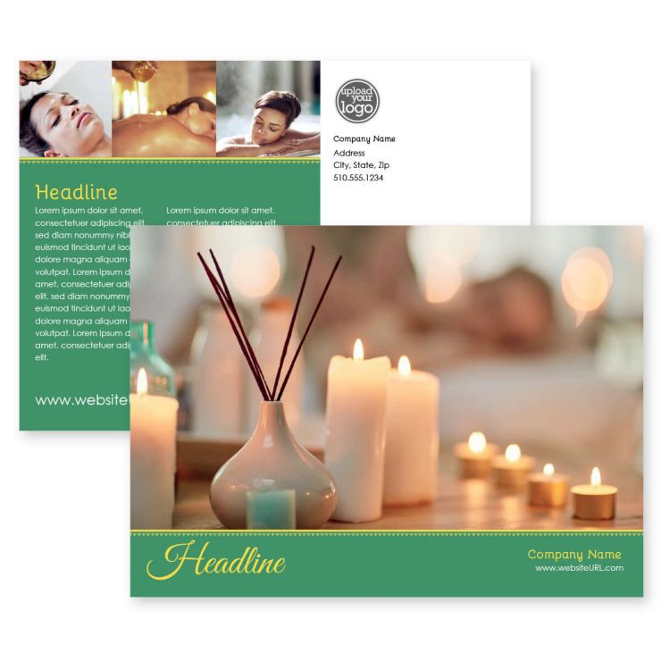 Beauty Spa Postcard 5x7 Rectangle Horizontal